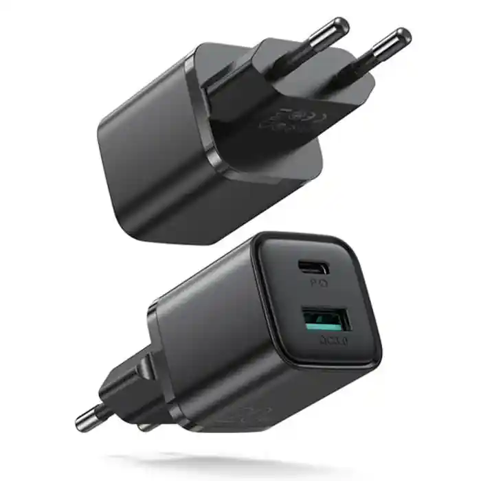 Joyroom Jr-QP207 20W Dual Port PD+QC3.0 Mini Fast Charger Adapter (EU)